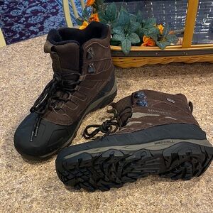 Merrell Moab Polar Espresso Waterproof Hiking Boots J21147 Men’s 8.5 Winter